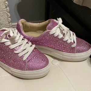 Betsey Johnson Sidney rhinestone sneakers size 7.5